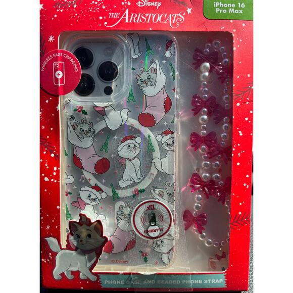 NEW Disney Princess iPhone 16 Pro Max Case Wireless Charging Aristocats Marie - Picture 3 of 5
